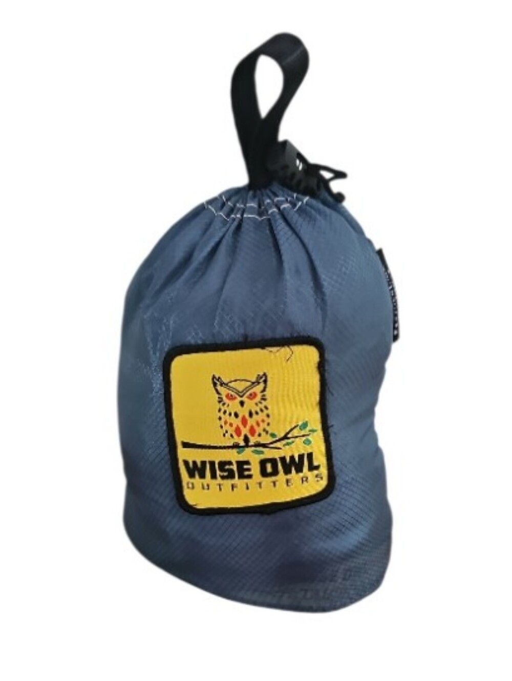 Wise Owl Single Camping Hammock w Straps Carabiners Blue Portable 400lb NWT
